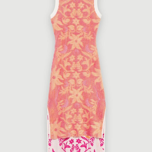 Maje Printed Reversible Dress Size 34 - Picture 6 of 9